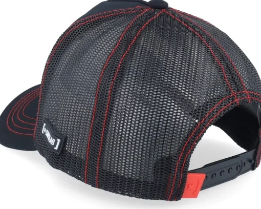 Snoopy & Woodstock Peanuts Black Trucker - Capslab