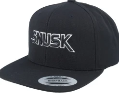 Snusk 3d Black Logo Black Snapback - Iconic
