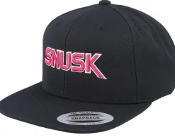 Snusk 3d Pink Logo Black Snapback - Iconic