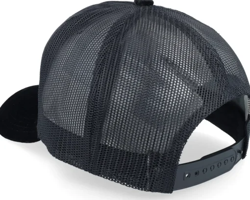 Snusk 3d Pink Logo Velvet Black Trucker - Iconic