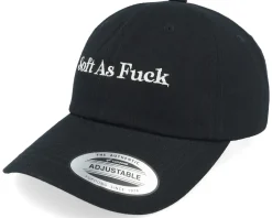 Soft As Fuck Black Dad Cap - Iconic