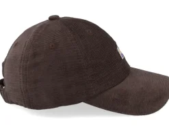 Soft Slussen Corduroy Mountain Logo Coffee Brown Dad Cap - Dedicated