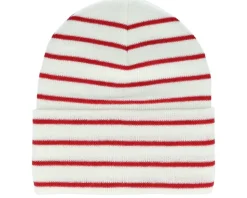 Soft White/French Navy Deep Striped Cuff - Beechfield