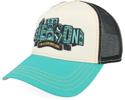 Soundbox Turquoise/Beige A-Frame Trucker - Stetson