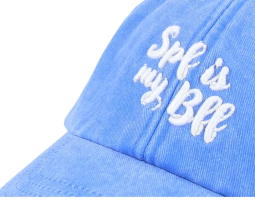 Spf Is My Bff Washed Cornflower Dad Cap - Abducted