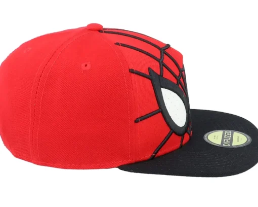 Spider-Man 3D Mesh Eyes Red/Black Snapback - Difuzed