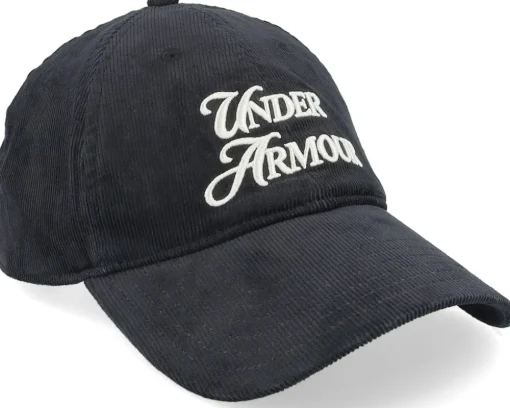 Sportstyle Corduroy Black Dad Cap - Under Armour