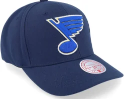 St. Louis Blues Team Ground 2.0 Pro Blue Adjustable - Mitchell & Ness