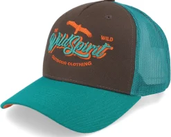 Stay Wild Script Brown/Teal/Orange A-frame Trucker - Wild Spirit