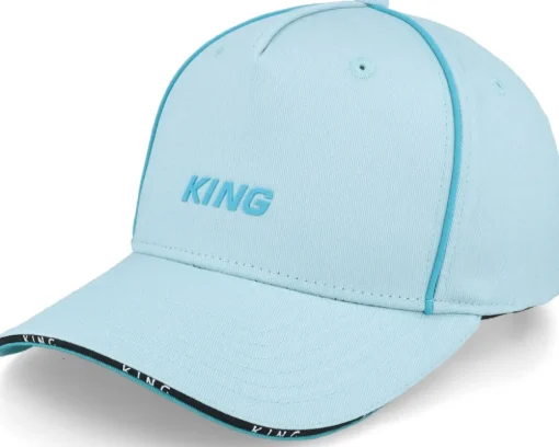 Stepney Curved Peak Cap Sky Blue Adjustable - King Apparel