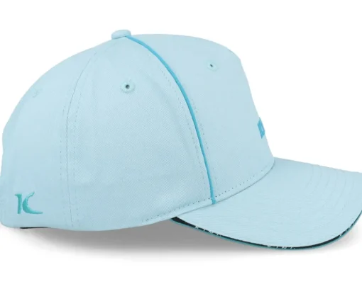 Stepney Curved Peak Cap Sky Blue Adjustable - King Apparel