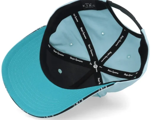 Stepney Curved Peak Cap Sky Blue Adjustable - King Apparel