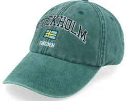 Stockholm Sweden Washed Green Dad Cap - Iconic
