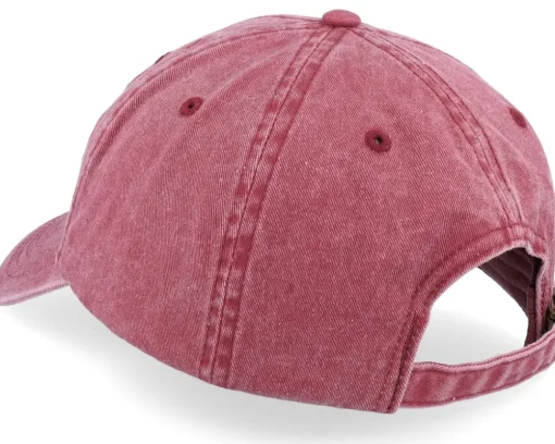 Stockholm Sweden Washed Red Dad Cap - Iconic
