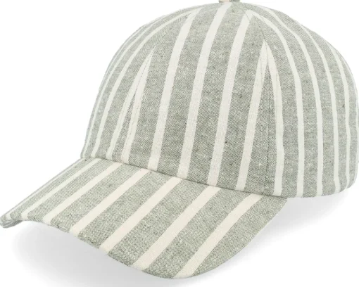 Stoff Baseballcap Striped Green/Natural Dad Cap - Seeberger