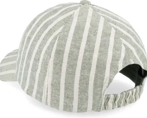 Stoff Baseballcap Striped Green/Natural Dad Cap - Seeberger