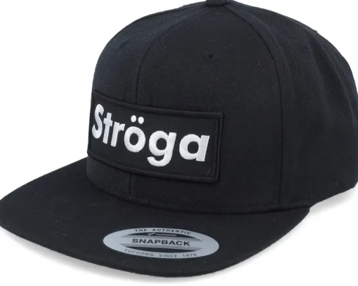 Ströga Black Snapback - Iconic