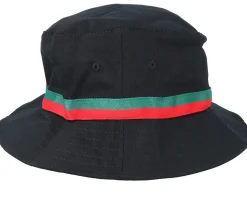 Stripe Black Bucket - Yupoong