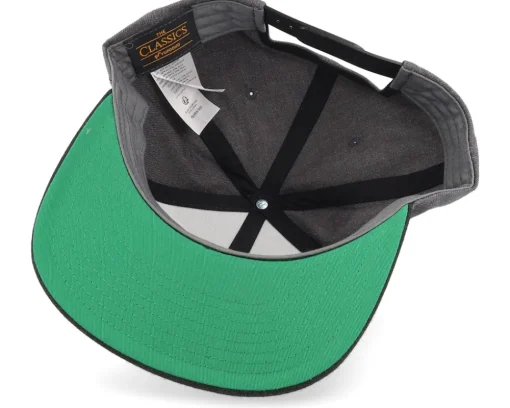 Strong Man Military Press Charcoal/Black Snapback - Berzerk
