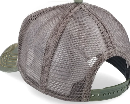 Sun White/Olive Trucker - Stetson
