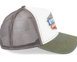 Sun White/Olive Trucker - Stetson