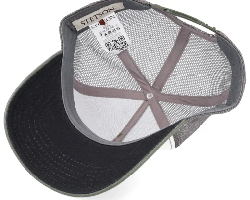 Sun White/Olive Trucker - Stetson