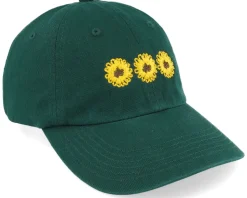 Sunflowers Embroidery Dark Green Dad Cap - Iconic