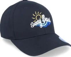 Sunny Beach Summer Vacation Black Flexfit - Iconic