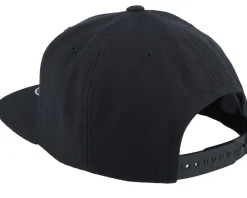 Sunset White Logo Black Snapback - Bearded Man
