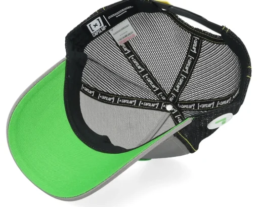 Super Mario Luigi Black/Grey A-Frame Trucker - Capslab