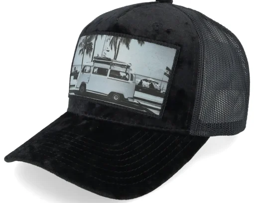 Surf Van Velvet Green/Ivory A-frame Trucker - Calza Pennello