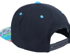 Surfer Sunset Logo Black/Tropical Snapback - Iconic