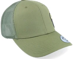 Sverige Sweden Army Skull Olive Trucker - Army Head