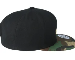 Swan Black/Camo Snapback - Origami