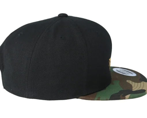 Swan Black/Camo Snapback - Origami