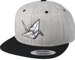 Swan Sketch Grey/Black Snapback - Origami