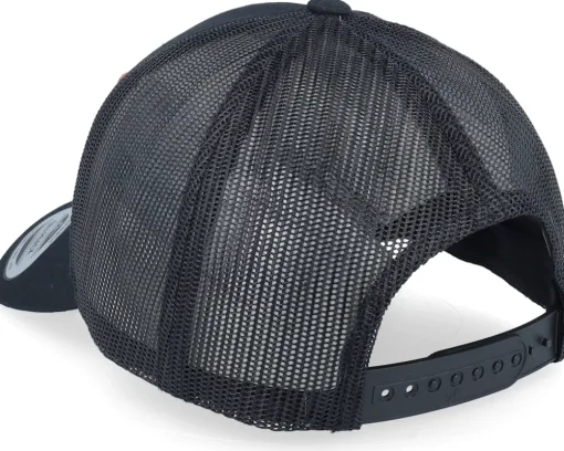 Swedish Dalarna Landscape Black A-Frame Trucker - Wild Spirit