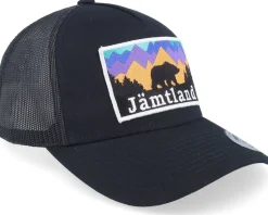 Swedish Jämtland Landscape Caramel/Black A-frame Trucker - Wild Spirit