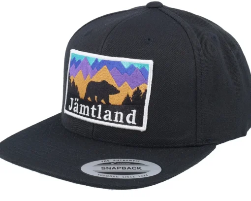 Swedish Jämtland Landscape Caramel/Black A-frame Trucker - Wild Spirit