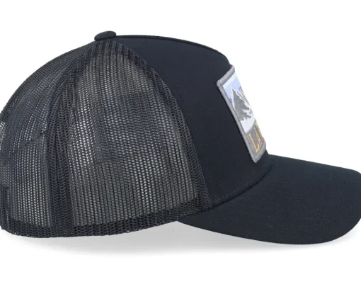 Swedish Lappland Landscape Black A-Frame Trucker - Wild Spirit
