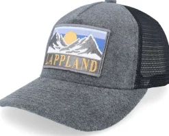 Swedish Lappland Landscape Black A-Frame Trucker - Wild Spirit