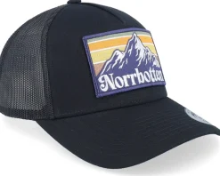 Swedish Norrbotten Landscape Black A-Frame Trucker - Wild Spirit