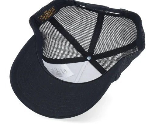 Swedish Norrbotten Landscape Terry Navy/Black A-Frame Trucker - Wild Spirit