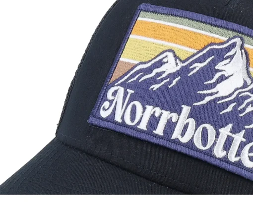 Swedish Norrbotten Landscape Terry Navy/Black A-Frame Trucker - Wild Spirit