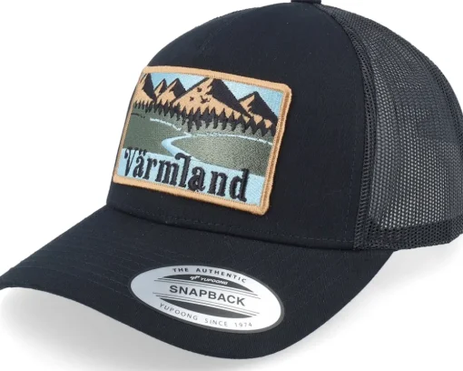 Swedish Värmland Landscape Terry Green/Brown A-Frame Trucker - Wild Spirit