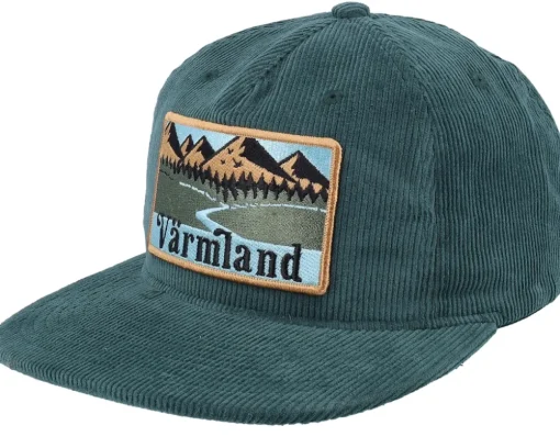 Swedish Värmland Landscape Terry Green/Brown A-Frame Trucker - Wild Spirit