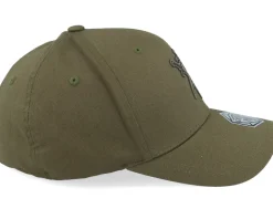 Swords Crossed Wooly Combed Olive Flexfit - Critiql Hit