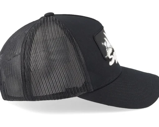 Sydney 3d & Patch Black Trucker - Bacpakr