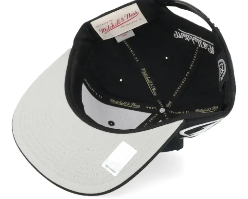 Tampa Bay Lightning Evergreen Black White Cap Black Snapback - Mitchell & Ness