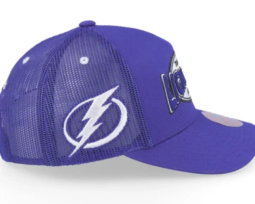 Tampa Bay Lightning Team Seal Blue Trucker - Mitchell & Ness
